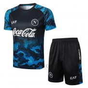 Tuta da Track Napoli Manica Corta 2024-2025 Blu - Pantaloncini