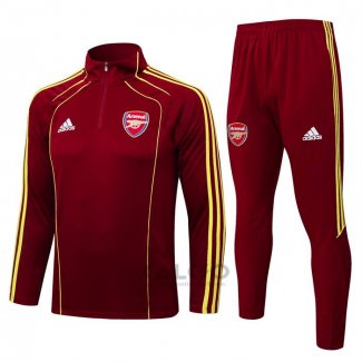 Tuta da Track di Felpa Arsenal Bambino 2025-2026 Rosso Giallo