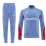 Tuta da Track di Felpa Cruzeiro Bambino 2025-2026 Blu