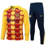 Tuta da Track di Felpa FC Barcellona 2024-2025 Giallo