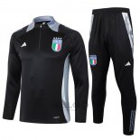 Tuta da Track di Felpa Italia 2024-2025 Nero