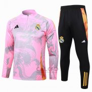 Tuta da Track di Felpa Real Madrid Dragon 2024-2025 Rosa
