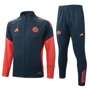 Tuta da Track di Giacca Bayern Monaco Bambino 2025-2026 Grigio Arancione