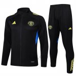 Tuta da Track di Giacca Manchester United Bambino 2025-2026 Nero Giallo