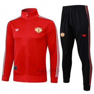 Tuta da Track di Giacca Manchester United Bambino 2025-2026 Rosso