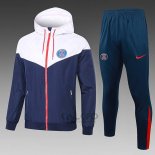 Tuta da Track di Giacca a Vento Paris Saint-Germain 2024-2025 Blu Bianco