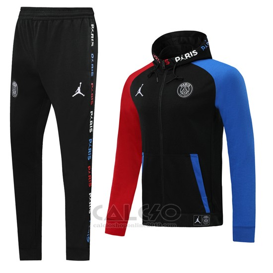 Tuta da Track Cappuccio Paris Saint-Germain Bambino 2020-2021 Blu e Rosso